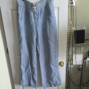 Athleta Retreat Linen Wide Pant